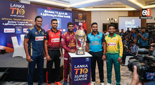 Lanka T10 Super League official trophy unveiling